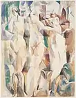 Robert Delaunay, Les trois grâces, 1912, watercolor