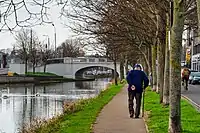 Robert Emmet Bridge as seen from the banks of the Grand Canal, Harold's Cross