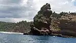 King Kong rock in the surroundings of Salango Island