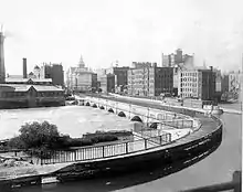 Rochester Erie Canal aqueduct circa 1890