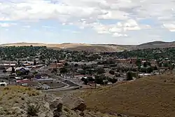 Panorama of downtown Rock Springs, looking southeast from grant Street