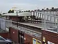 The platform and footbridge.