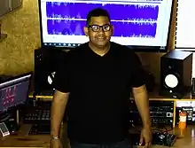 Rod Carrillo at Carrillo Music Studios in 2019