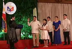 Inauguration of President Rodrigo Duterte, 2016.