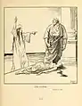 Cartoon showing Humanity accusing the US Senate who has just murdered the Peace Treaty