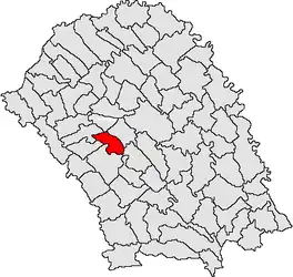 Location in Botoșani County