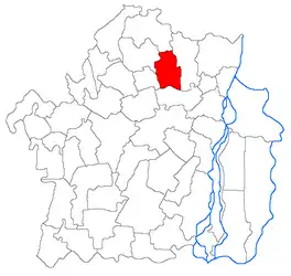 Location in Brăila County