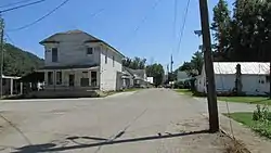 Looking east at the intersection of Second and Main Streets