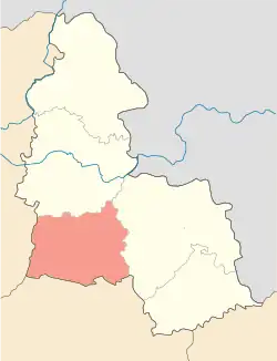 Raion location in Sumy Oblast