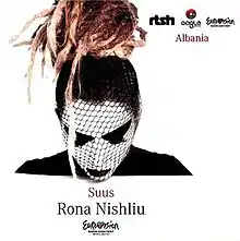 The cover portrays the singer's face painted with dark colours