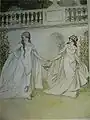 As You Like It, illustration of Rosalind and Celia.