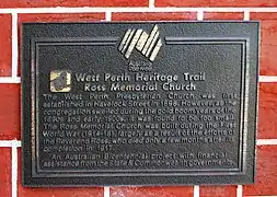 Heritage plaque