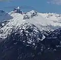 Mt. Ross (centered) and Mt. Triumph (behind, left), seen from Ruby Mountain