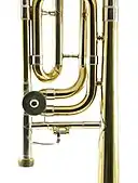 Trombone with rotary valve