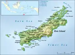 Map of Rote Island