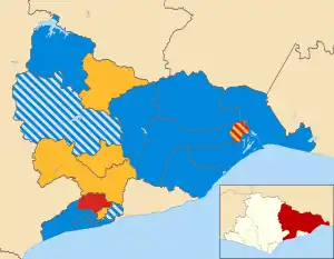 2003 results map