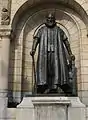 Statue of Johan van Oldenbarnevelt in front of the townhall of Rotterdam, designed by Charles van Wijk, after his death made by Arend Odé, revealed December 9 1920.