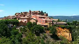 A view of the village of Roussillon