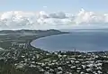 View from Castle Hill towards Pallarenda, showing the Rowes Bay caravan park.