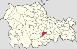 Location in Neamț County