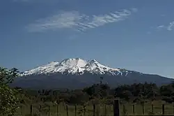 Mount Ruapehu seen from Rangataua