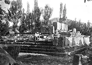 The ruins in the early 20th century (published in 1918)