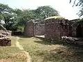 Ruined homes near Balban's tomb