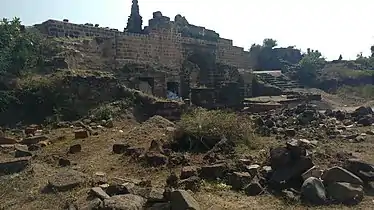 Ruins inside the fort