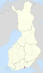 Location of Ruotsinpyhtää in Finland