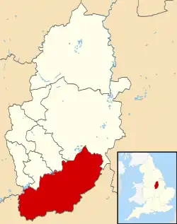 Shown within Nottinghamshire