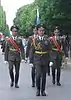 Soldiers of the 154th ICR on the Champs-Élysées following ceremonies celebrating the 60th anniversary of the Victory against Nazism.