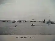 Russian fleet heading out to sea