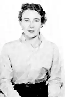 Black and white portrait of Ruth Ann Davis