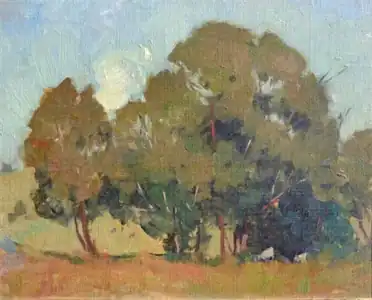 The Ruin & Trees, Private collection