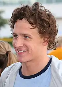 Ryan Lochte, winner of the 400-metre individual medley and 4 × 200-metre freestyle.