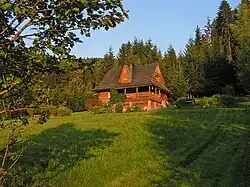 Wooden house in Rycerka Górna