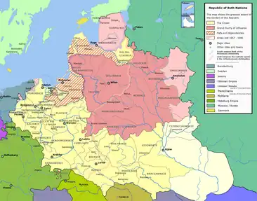 Image 27The Grand Duchy of Lithuania within the Polish–Lithuanian Commonwealth c. 1635 (from Grand Duchy of Lithuania)