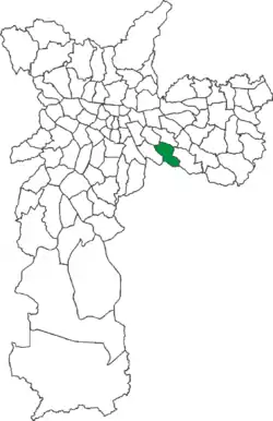 Location in the city of São Paulo