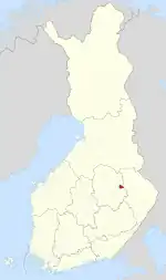 Location of Säyneinen in Finland