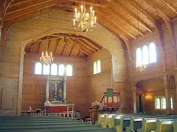 Interior of the church