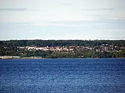 Söråker as viewed from Vivstavarv in July 2013