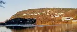 Sødal as seen from the river Otra