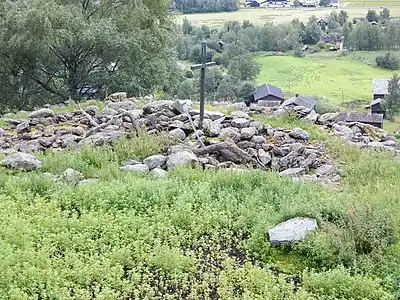 View of the old church site