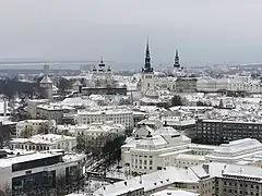 The city centre of Tallinn as seen from Skyon