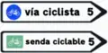 S-322Destination sign towards a cycle route or cycle path