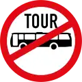 Tour buses prohibited