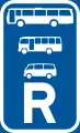 Reserved for buses, midi-buses and mini-buses