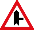 Side-road junction ahead