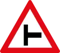 Side-road junction ahead