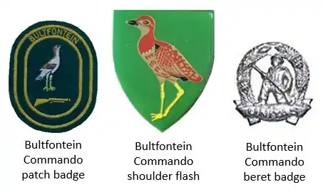 SADF era Bultfontein Commando insignia